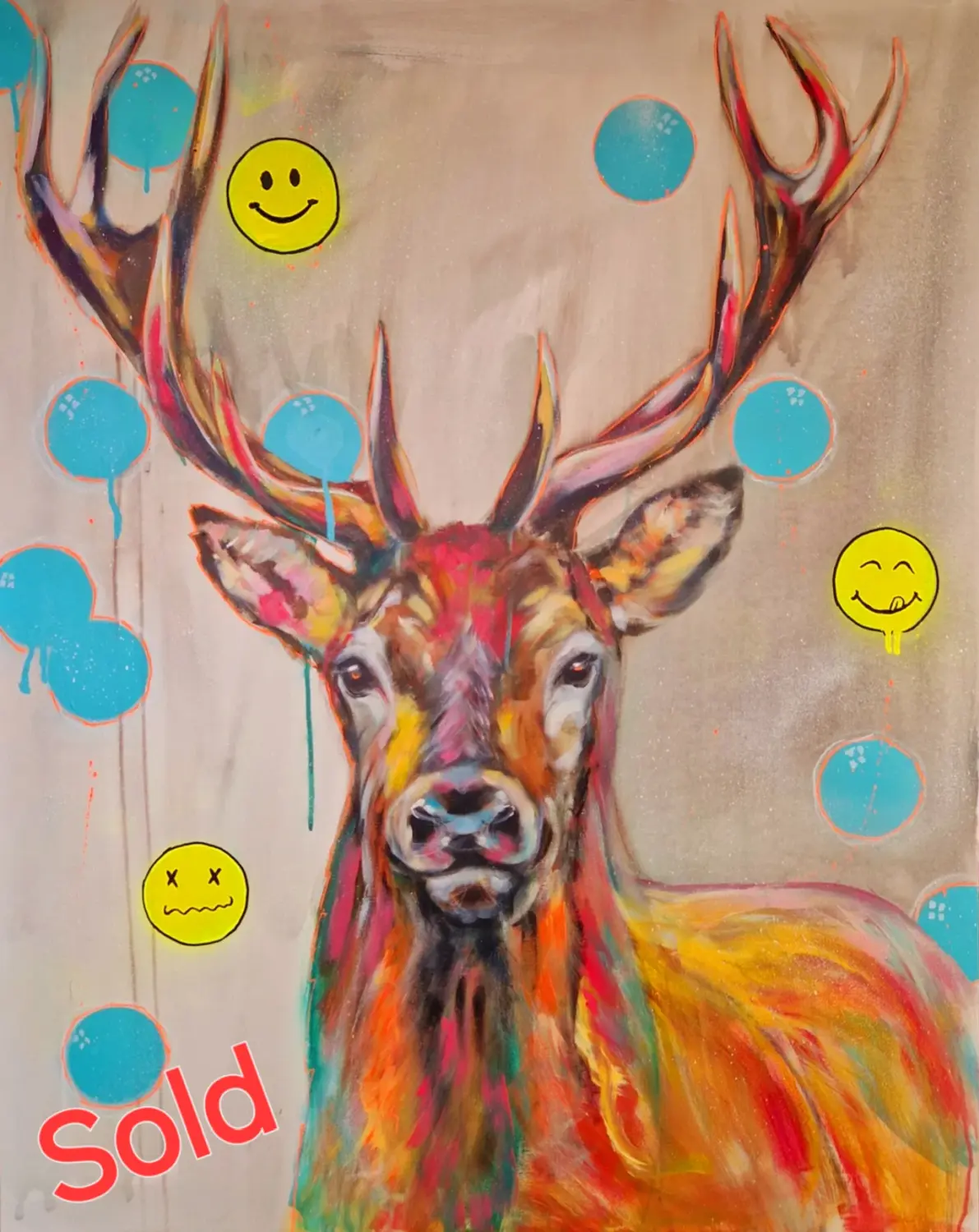 Reh-Kunstwerk von Kassarti 