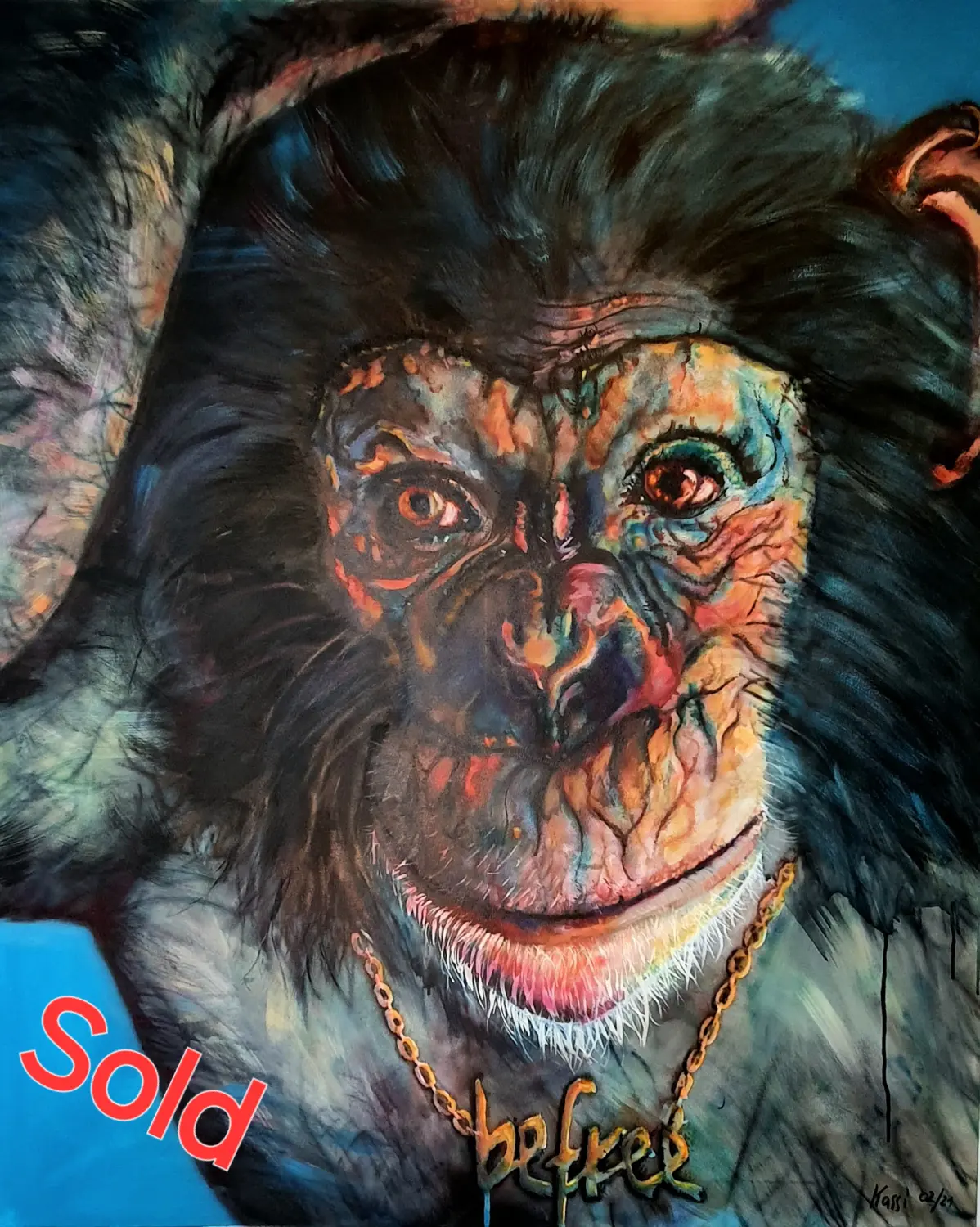 Affen-Kunstwerk von Kassarti 