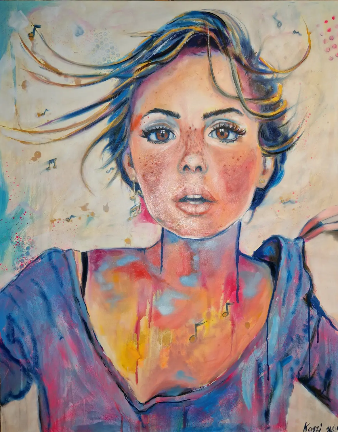 Mädchen-Kunstwerk von Kassarti 