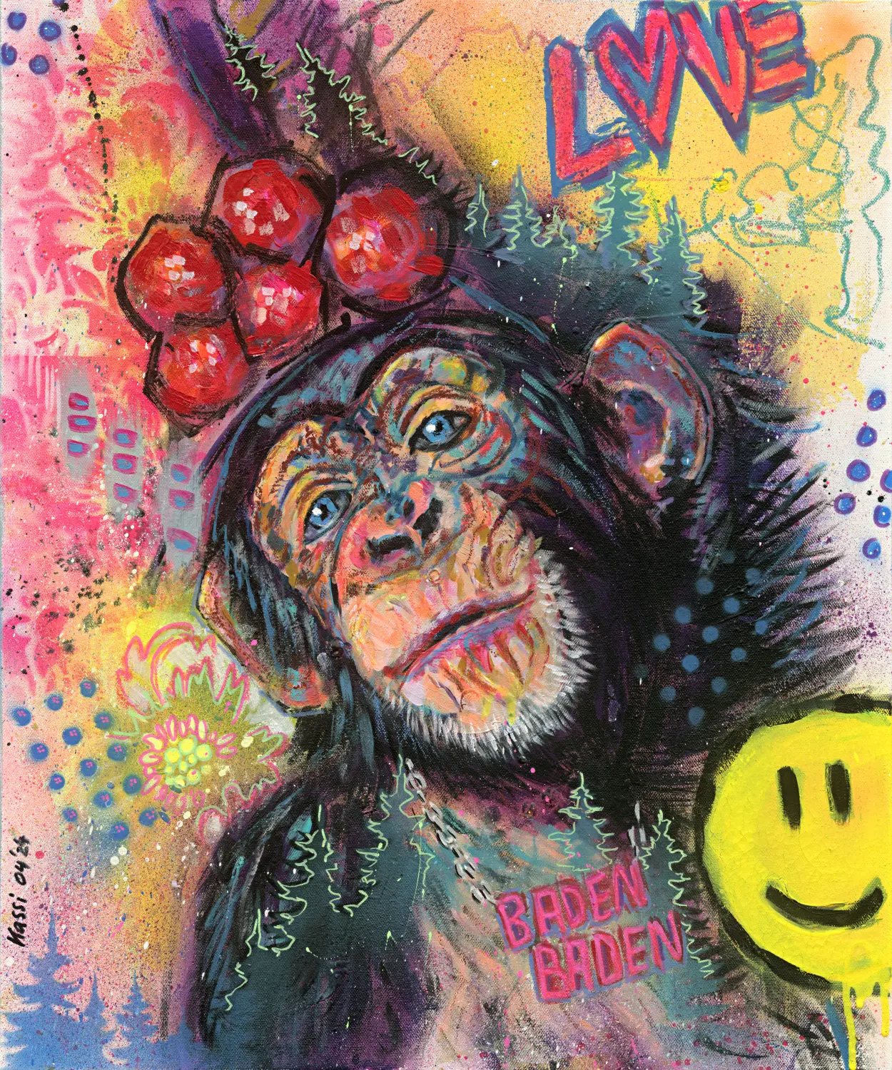 Affen-Kunstwerk von Kassarti 
