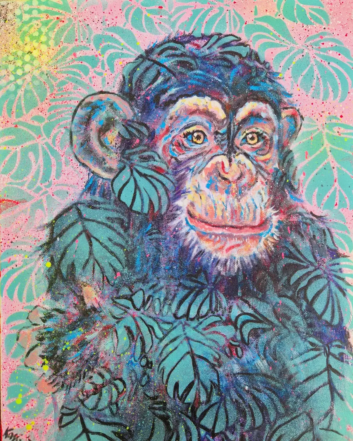 Affen-Kunstwerk von Kassarti 